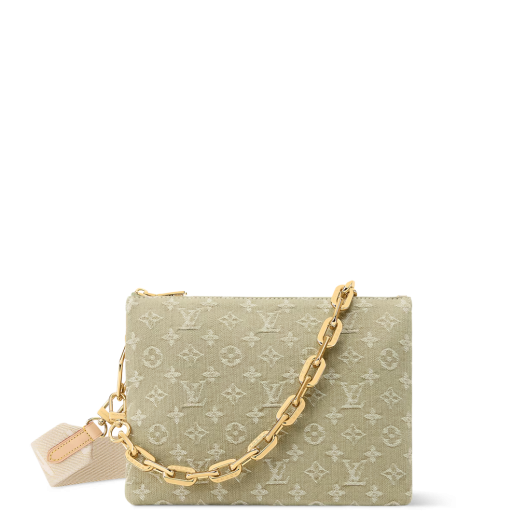 루이비통 여성 쿠상 PM 숄더백 M28360 Louis vuitton Womens Coussin Bag-데님 연카키