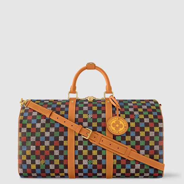 루이비통 남성 키폴 반둘리에 50 N00170 - Louis vuitton Mens Khaki Keepall -다미에 멀티컬러