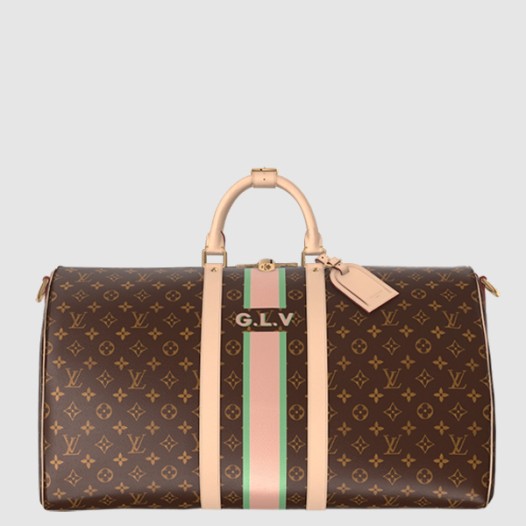 루이비통 남성 키폴 반둘리에 55 Mon Monogram P01943 Louis vuitton Mens Keepall Bandoulière 55 Mon Monogram-블랙