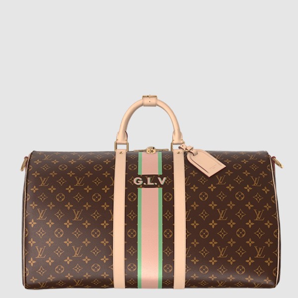 루이비통 남성 키폴 반둘리에 55 Mon Monogram P01943 Louis vuitton Mens Keepall Bandoulière 55 Mon Monogram-블랙