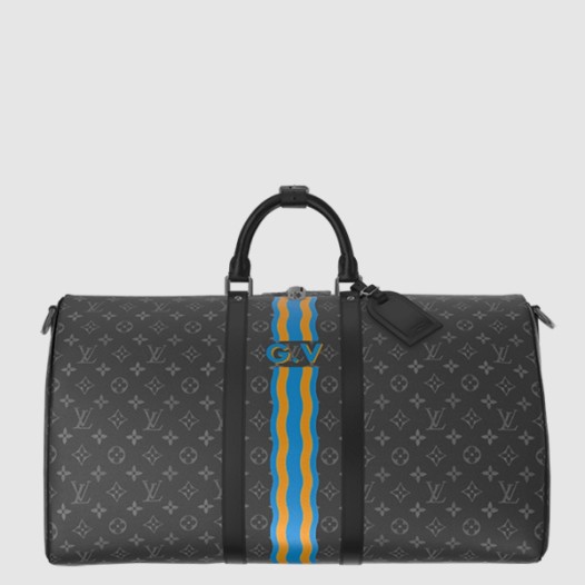 ★루이비통 남성 키폴 반둘리에 55 Mon Monogram P01951 Louis vuitton Mens Keepall Bandoulière 55 Mon Monogram-블랙
