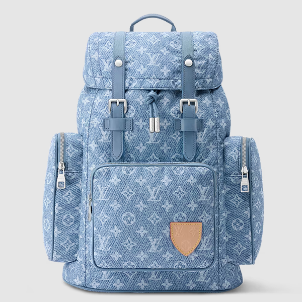 루이비통 남성 크리스토퍼 카고 데님 백팩 M26909 Louis vuitton Mens Christopher MM-데님 블루