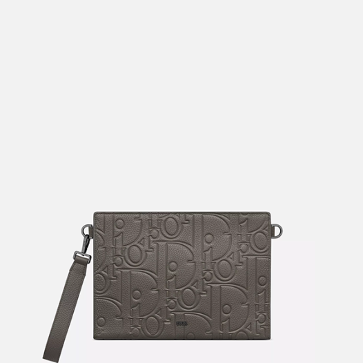 디올 남성 A5 트라이앵글 파우치 Dior Mens A5 Triangle Pouch 그레이