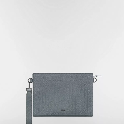 디올 남성 A5 트라이앵글 파우치 Dior Mens A5 Triangle Pouch 딥 그레이