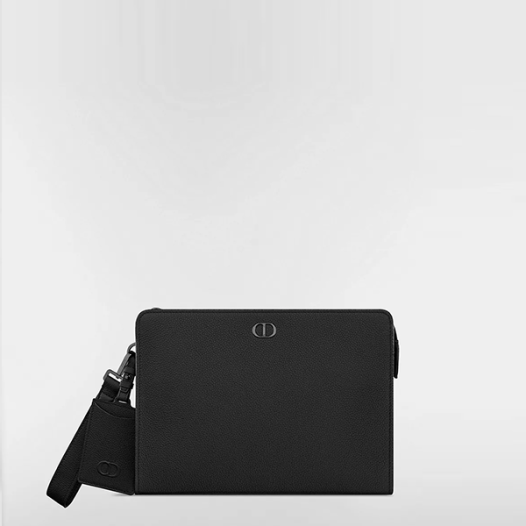 디올 남성 CD 아이콘 A5 트라이앵글 파우치  Dior Mens A5 Triangle Pouch 블랙