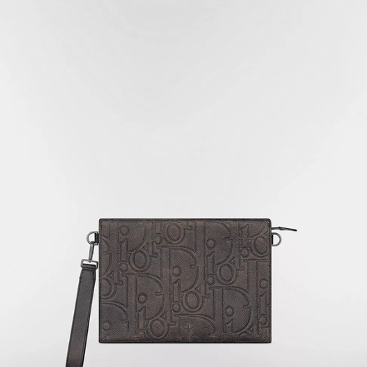 디올 남성 빈티지 A5 트라이앵글 파우치 Dior Mens A5 Triangle Pouch 브라운