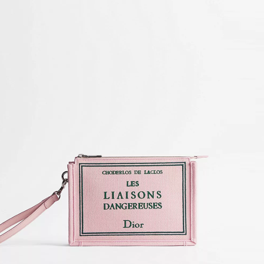 디올 여성 A5 트라이앵글 파우치 Dior Mens A5 Triangle Pouch 핑크 그린