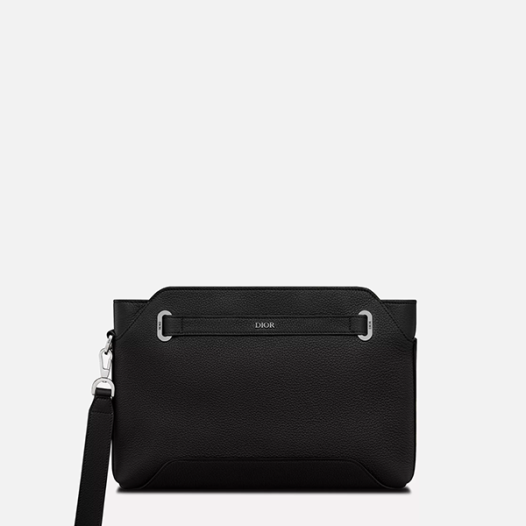 디올 남성 노르망디 A5 트라이앵글 파우치  Dior Mens Normandie A5 Triangle Pouch 블랙