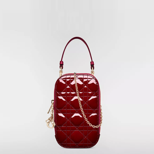 디올 여성 페이던트 레이디 디올 Call'in 휴대폰 홀더 Dior Lady Dior Call'in Phone Holder 레드