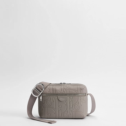 디올 남성 라이더 지퍼 스트랩 백  Dior Rider Zipped Strap Bag 그레이