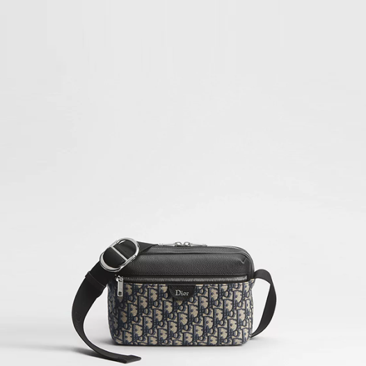 디올 남성 라이더 지퍼 스트랩 백  Dior Rider Zipped Strap Bag 베이지&블랙