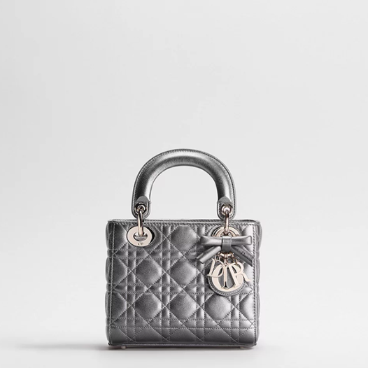 디올 여성 레이디 디올 체인 백 미니 - Dior Womens Lady Dior Chain Bag Mini-실버