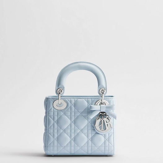 디올 여성 레이디 디올 체인 백 미니 - Dior Womens Lady Dior Chain Bag Mini-아이스 블루