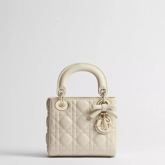 디올 여성 레이디 디올 체인 백 미니 - Dior Womens Lady Dior Chain Bag Mini-크림