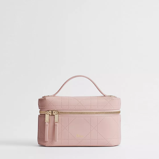 디올 여성 트리아농 소프트 베니티 백 미니 - Dior Trianon Soft Mini Vanity Bag-수피르 핑크