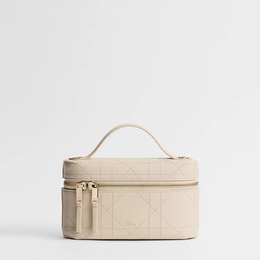 디올 여성 트리아농 소프트 베니티 백 미니 - Dior Trianon Soft Mini Vanity Bag-크림