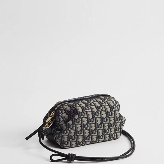 디올 여성 보우 파우치 - Dior Bow Pouch Bag-네이비