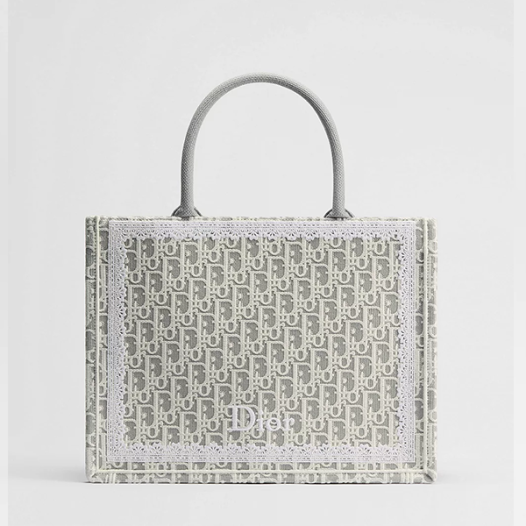 디올 여성 북 토트 스트랩 미디엄 백 - Dior Womens Book Tote Medium bag with strap-그레이