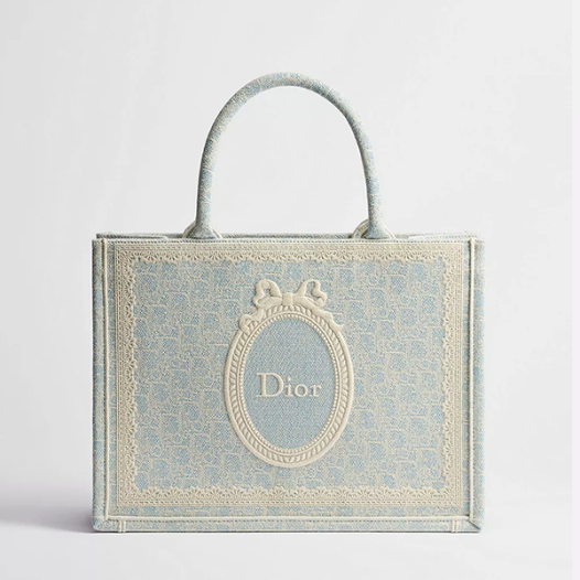 디올 여성 아무르 북 토트 스트랩 미디엄 백 - Dior Womens Book Tote Medium Bag with strap-셀레스트 블루