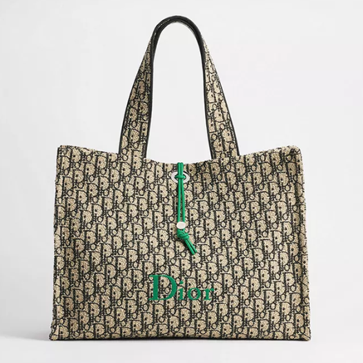 디올 남성 리베이라 스폰지-이펙트 북 토트 백 라지 - Dior Riviera Large Book Tote in Sponge-Effect-베이지