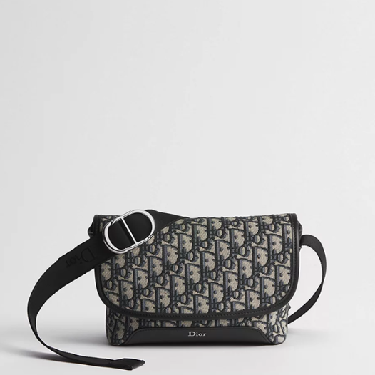 디올 남성 제트 플랩 스트랩 백 미니 - Dior Jett Mini Flap Strap Bag-베이지 블랙