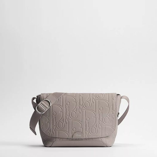 디올 남성 제트 플랩 스트랩 백 스몰 - Dior Jet Small Flap Strap Bag-그레이