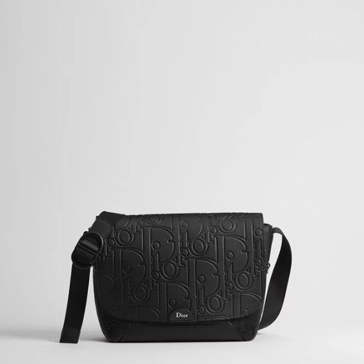 디올 남성 제트 플랩 스트랩 백 스몰 - Dior Jet Small Flap Strap Bag-블랙