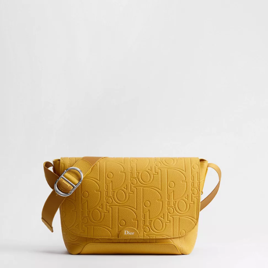디올 남성 제트 플랩 스트랩 백 스몰 - Dior Jet Small Flap Strap Bag-옐로우