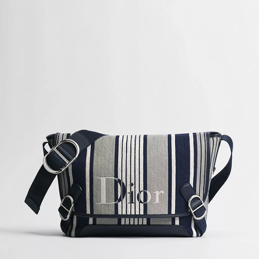 디올 남성 리비에라 제트 플랩 메신저 백 미디엄 - Dior Jet Flap Medium Messenger Bag-그레이 & 블루