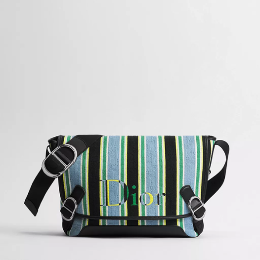 디올 남성 리비에라 제트 플랩 메신저 백 미디엄 - Dior Jet Flap Medium Messenger Bag-블랙&블루