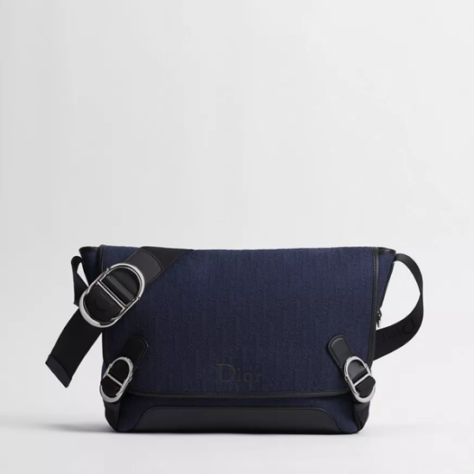 디올 남성 제트 플랩 메신저 백 미디엄 - Dior Jet Flap Medium Messenger Bag-네이비 블루