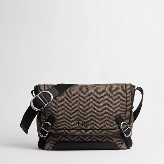 디올 남성 제트 플랩 메신저 백 미디엄 - Dior Jet Flap Medium Messenger Bag-딥 브라운