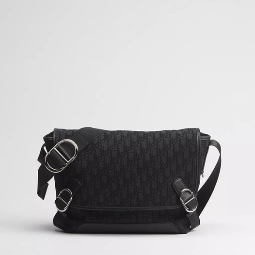 디올 남성 제트 플랩 메신저 백 미디엄 - Dior Jet Flap Medium Messenger Bag-블랙