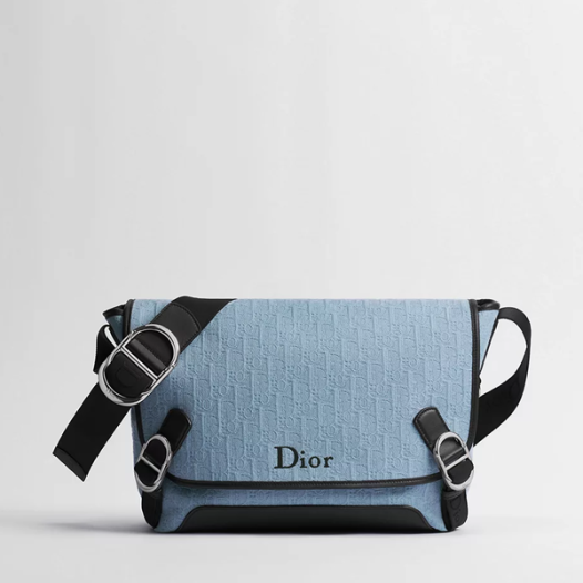 디올 남성 제트 플랩 메신저 백 미디엄 - Dior Jet Flap Medium Messenger Bag-블루