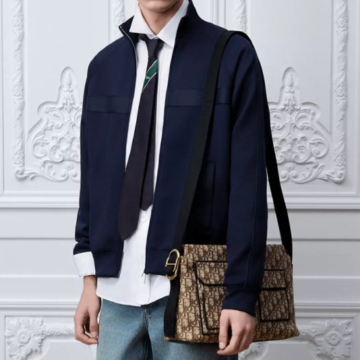 디올 남성 포켓 디올 제트 지퍼 스트랩 백 미디엄 - Dior Pocket Dior Jett Zipper Strap Bag Medium-블랙&브라운