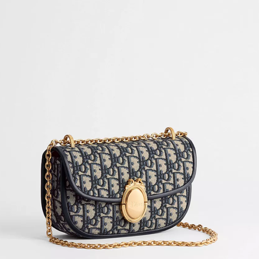 디올 여성 메달리옹 플랩 체인 백 스몰 - Dior Médaillon Flap Chain Bag Small-블랙