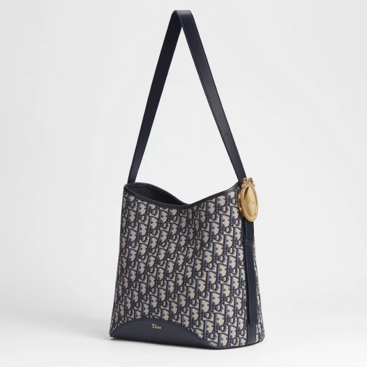 디올 여성 메달리옹 버킷 백 미디엄 - Dior Médaillon bucket bag Medium-네이비