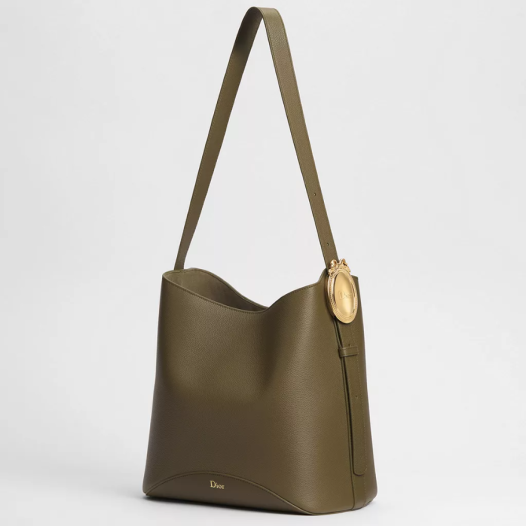 디올 여성 메달리옹 버킷 백 미디엄 - Dior Médaillon bucket bag Medium-카키