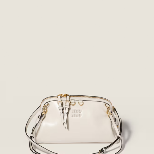 미우미우 여성 카프리스 가죽 클러치 스몰 - Miumiu Womens Caprice Leather Clutch-화이트