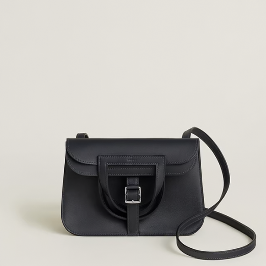 에르메스 여성 할잔 미니 22 백 스위프트 블랙 - Hermes Womens Halzan Mini Bag-블랙