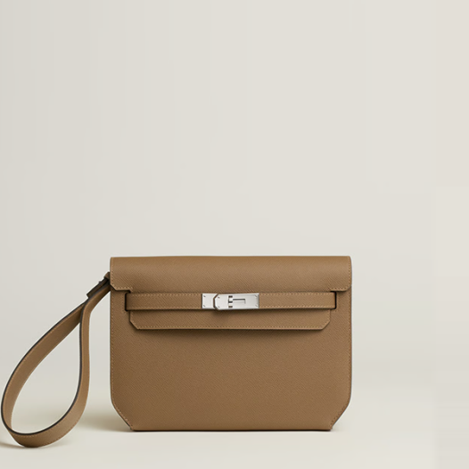 에르메스 남성 여성 켈리 데페쉬 25 파우치 앱송 Alezan - Hermes Unisex Kelly Depeches 25 Pouch-Alezan