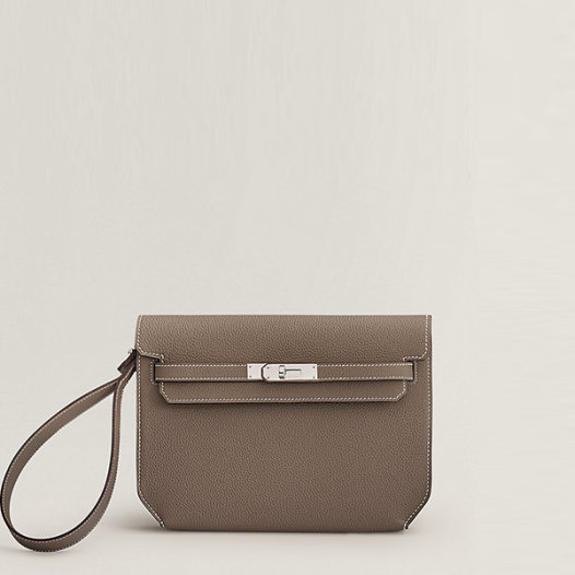 에르메스 남성 여성 켈리 데페쉬 25 파우치 토고 에토프 - Hermes Unisex Kelly Depeches 25 Pouch-에토프