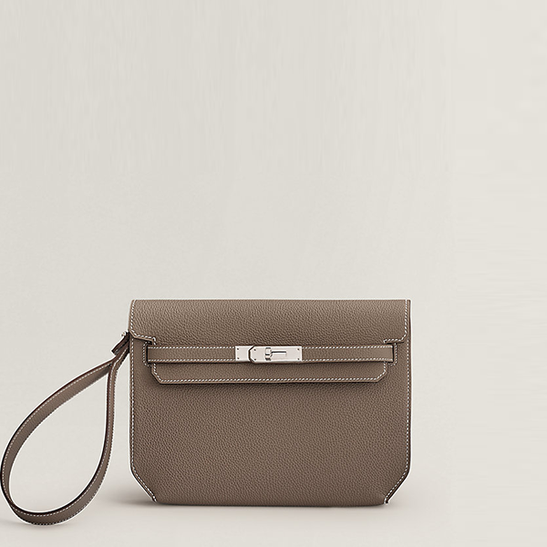 에르메스 남성 여성 켈리 데페쉬 25 파우치 토고 에토프 - Hermes Unisex Kelly Depeches 25 Pouch-에토프
