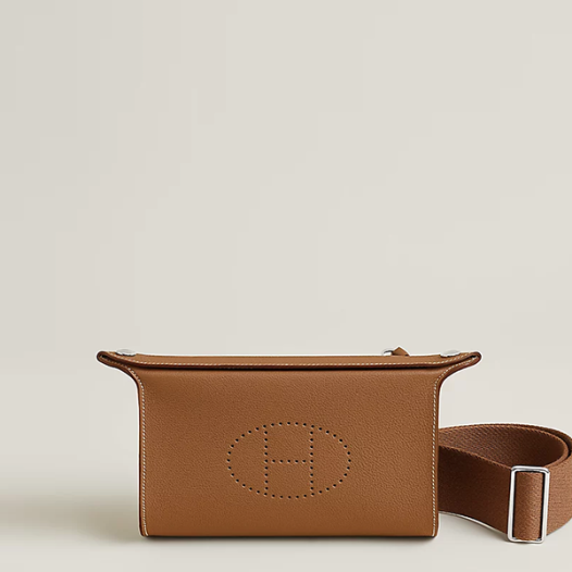 에르메스 남성 비드포쉬 벨트 백 토고 골드 - Hermès Videpoches bag-골드