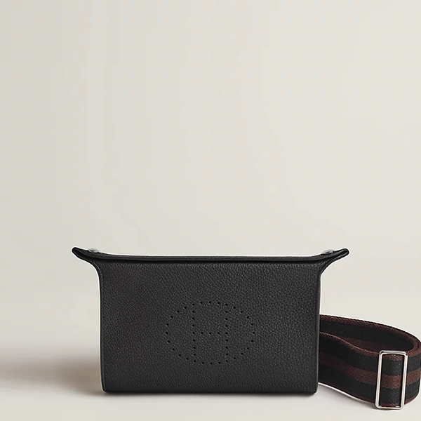 에르메스 남성 비드포쉬 벨트 백 토고 블랙- Hermès Videpoches bag-블랙