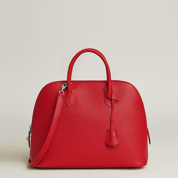 에르메스 여성 볼리드 1923-30 백 앱송 Rouge Radieux - Hermès Womens Bolide 1923-30 Bag-Rouge Radieux