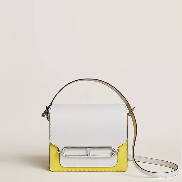 ★에르메스 여성 룰리스 미니백 에버컬러 LIME&BLANC  - Hermes Womens Roulis mini bag-LIME&BLANC