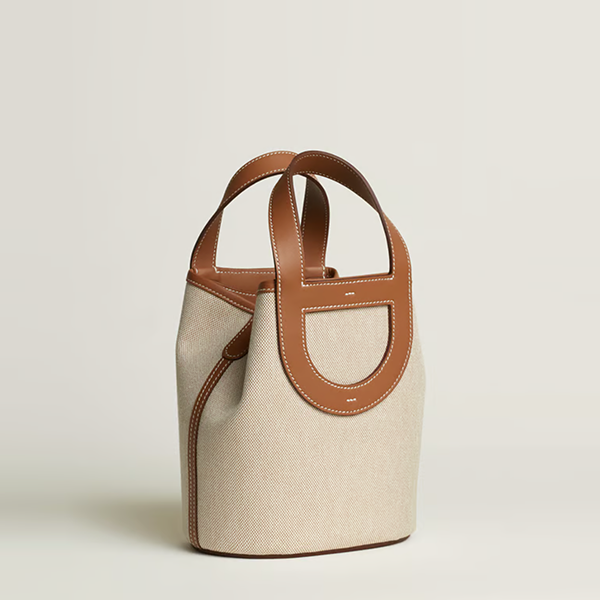 ★매장판 에르메스 여성 인 더 루프 18 백 캔버스&가죽 골드 - Hermès Womens In-the-Loop 18 bag-골드