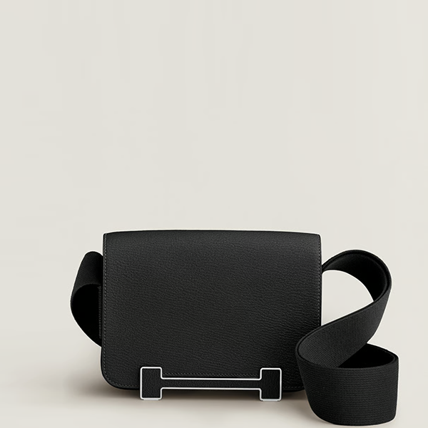 ★에르메스 여성 게타 백 고트스킨 블랙 - Hermes Womens Geta Bag-블랙