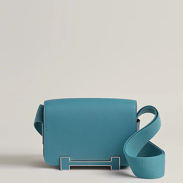 ★매장판 에르메스 여성 게타 백 고트스킨 블루진 - Hermes Womens Geta Bag-블루진